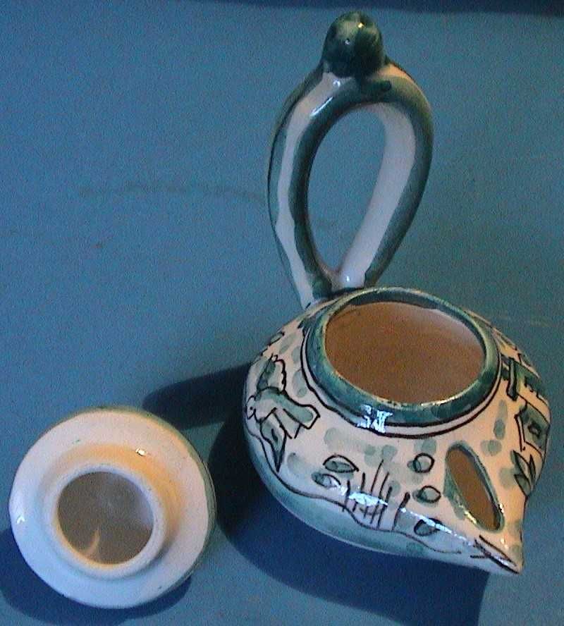 Lamparina ALADINO - Antiga - Porcelana.