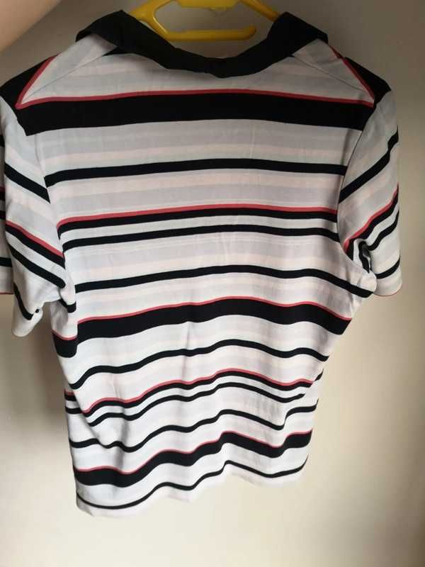 Gerry Weber casual t-shirt polo w paski r. 44