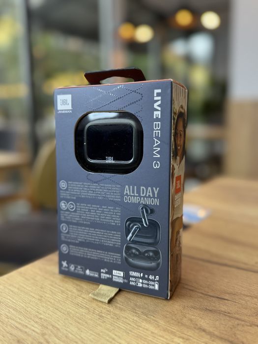 JBL Live Beam 3 (чорні) ОРИГІНАЛ – бездротові навушники