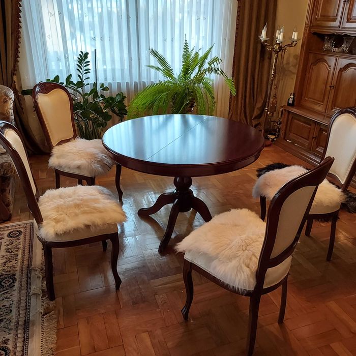 Skóra Owcza-Skóry Owcze 2x Podkładka na Krzesło