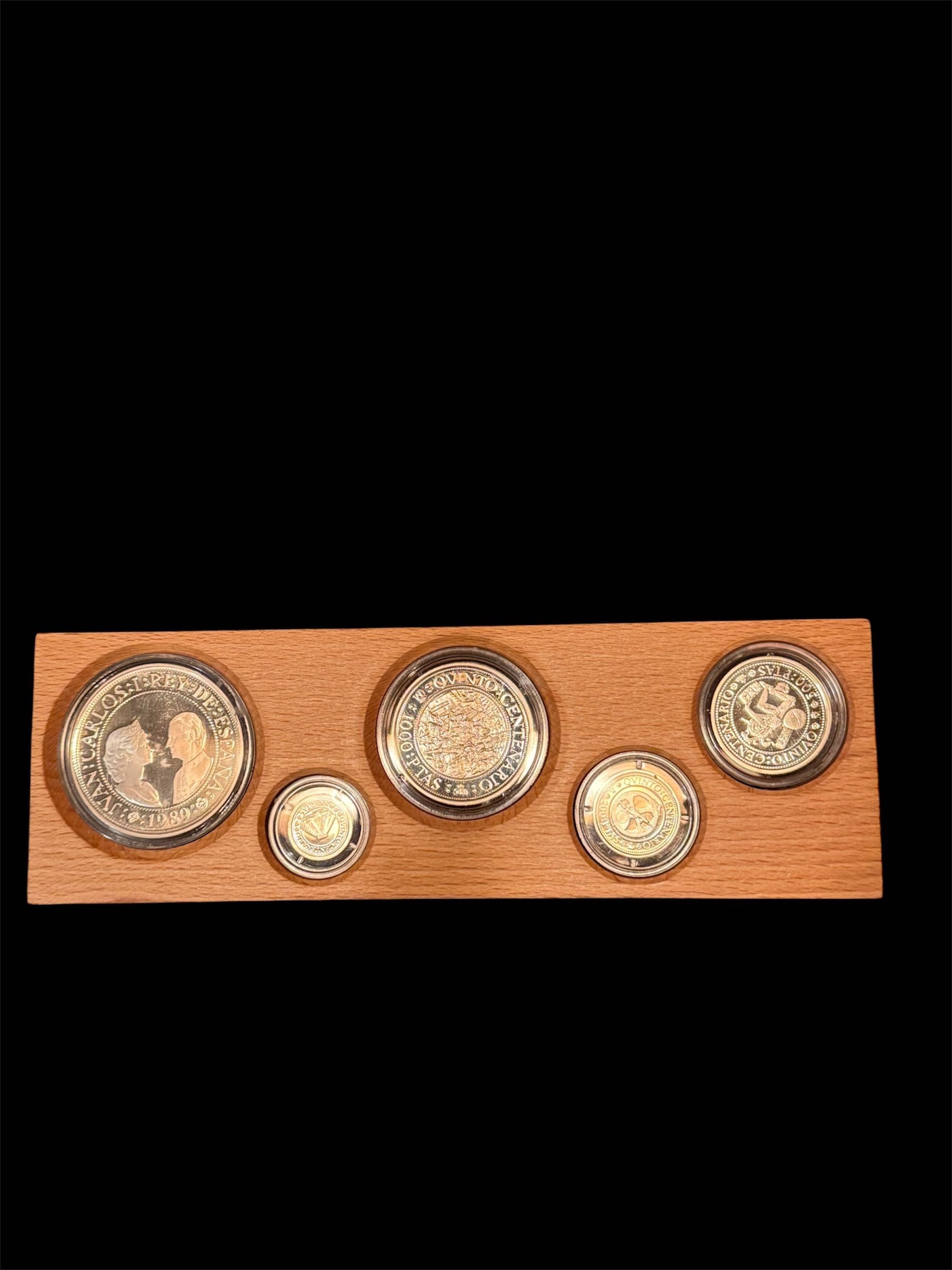 Moedas comemorativas em prata