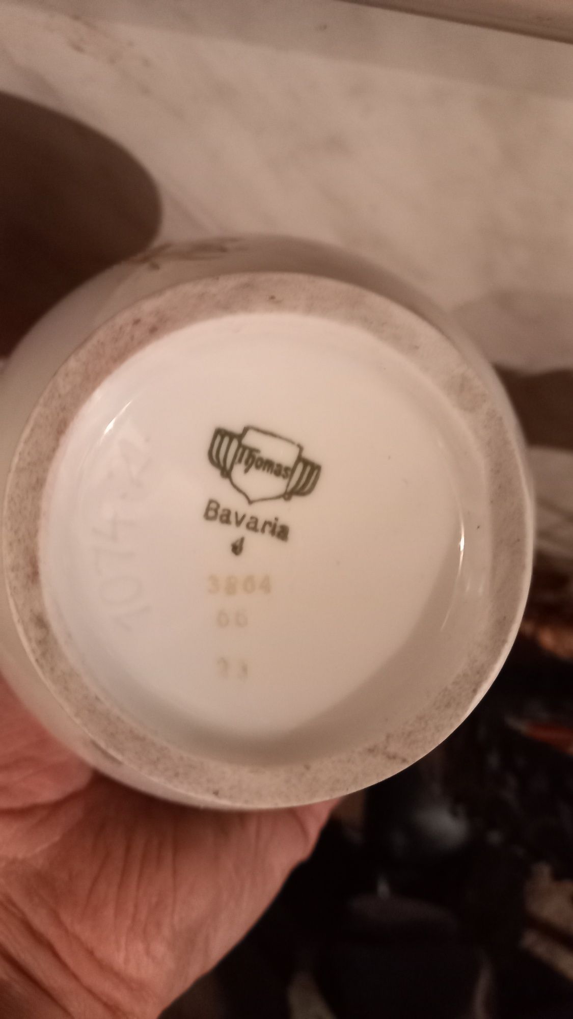 Wazon Bavaria z motywem piór PRL