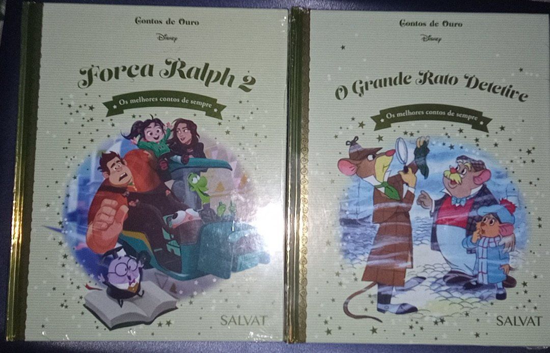 Livros Disney  | A Pequena Sereia; A Bela e o Monstro; Força Ralph2..