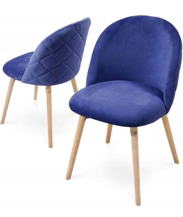 Krzesło Greatstore  odcienie niebieskiego 2szt