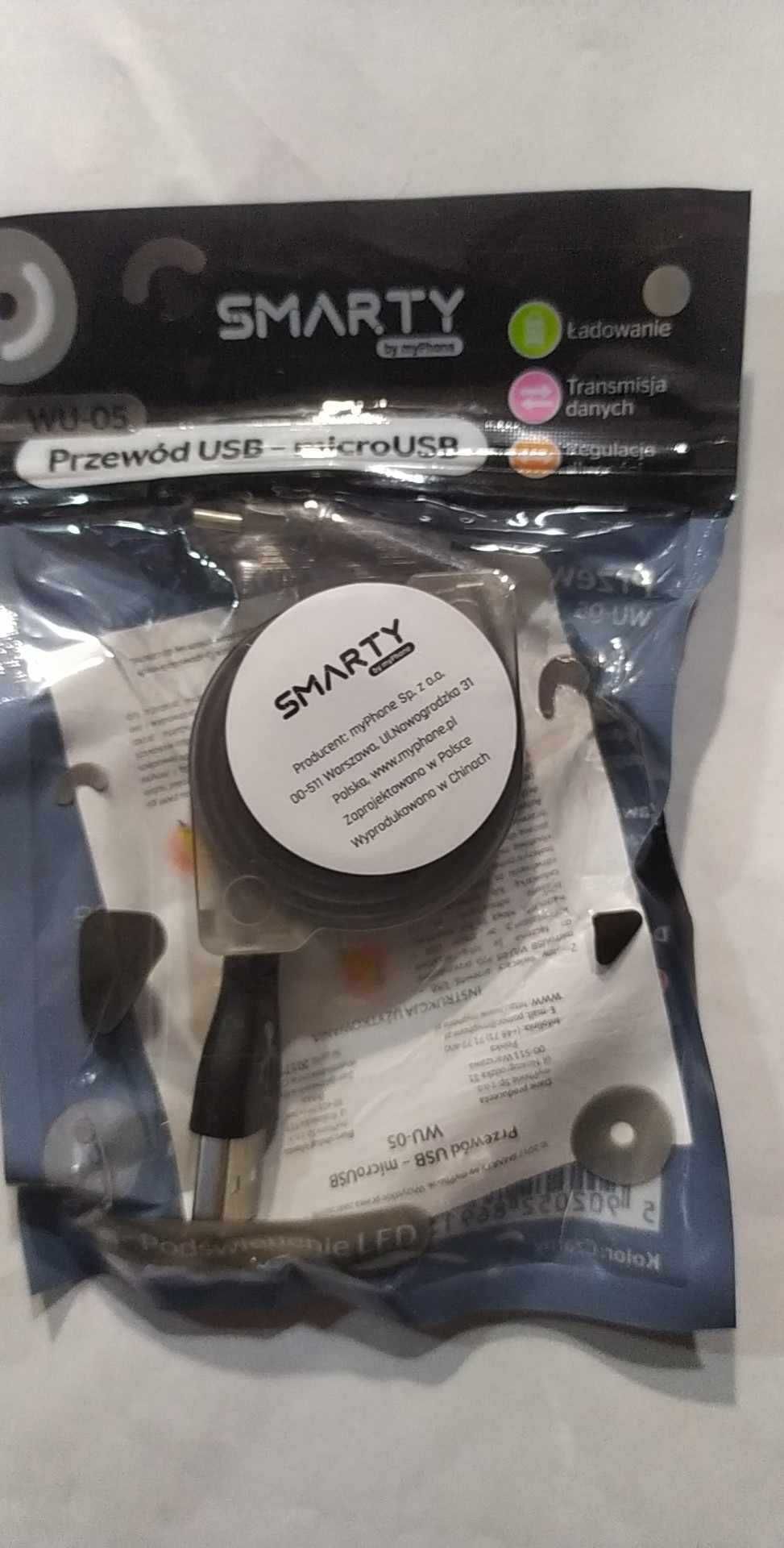Kabel USB - Micro USB Regulowany WU-05 CZARNY