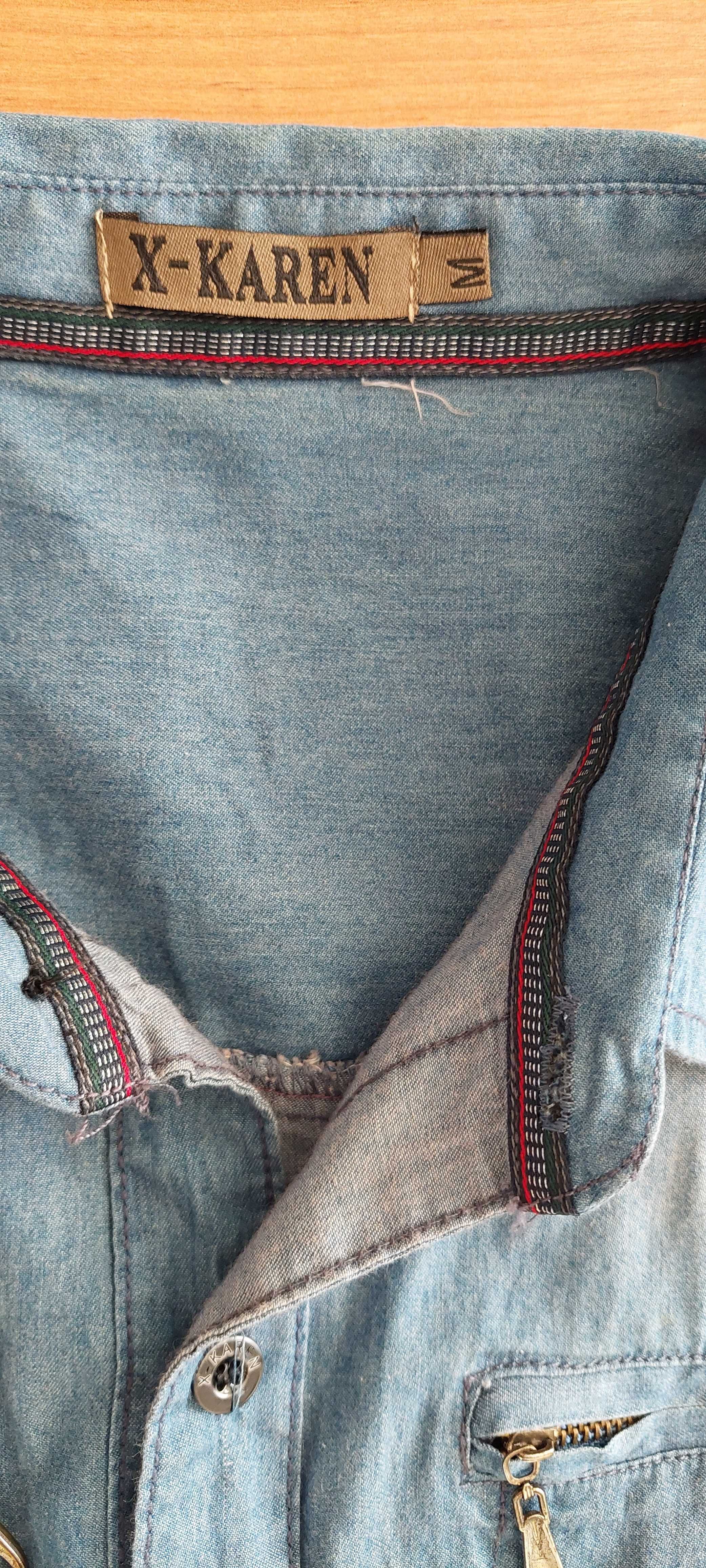 Koszula jeansowa męska, roz m (slim)