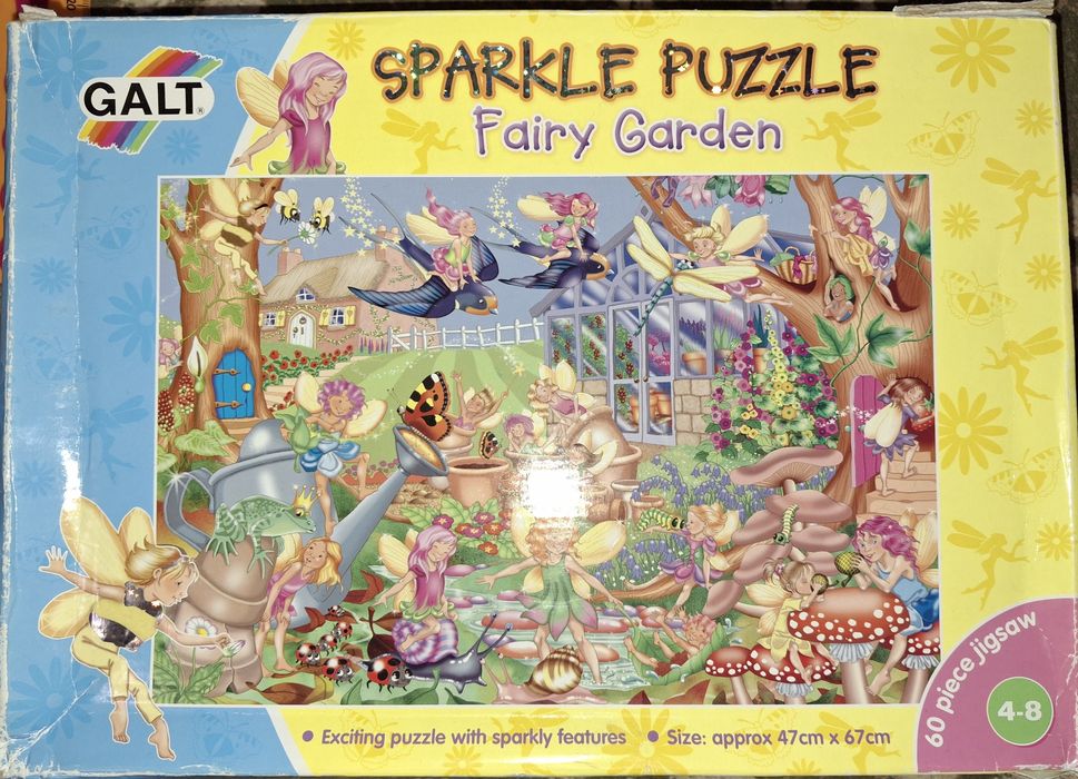 Блискучий, сяючий пазл Galt Fairy garden 60шт