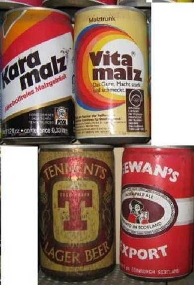 Colecção Latas Cerveja 6 (Tennents/Super Bock/Cruz Campo)