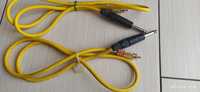 Klotz Profissional Instrument Cable com fichas áudio(1 par=2m)amarelo