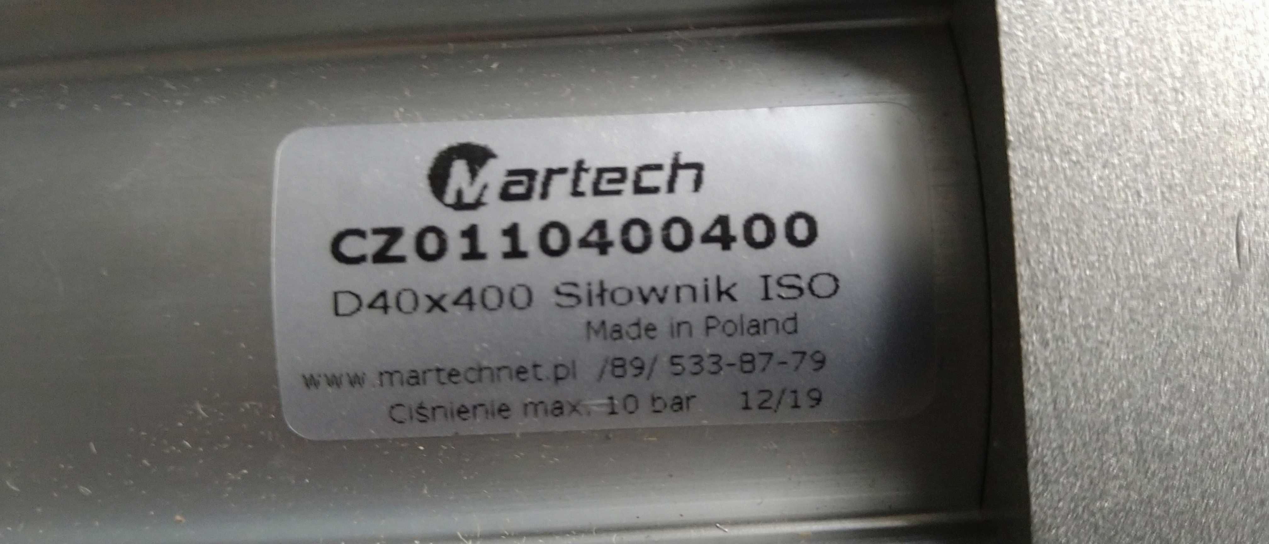 Siłownik pneumatyczny Martech D40x400