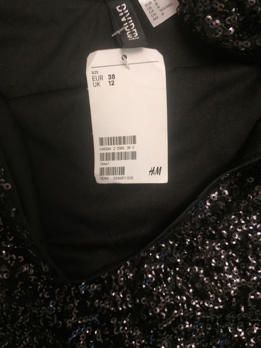 Платье пайетка h&m