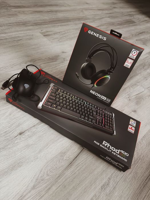 Zestaw 3 akcesoriów komputera gamingowego - GWARANCJA 2 lata