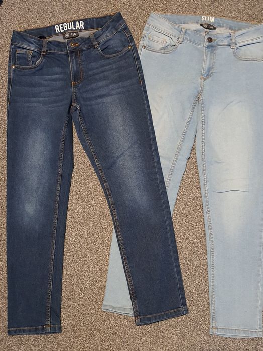 Jeansy x2 t-shirty x4 CoolClub 152cm