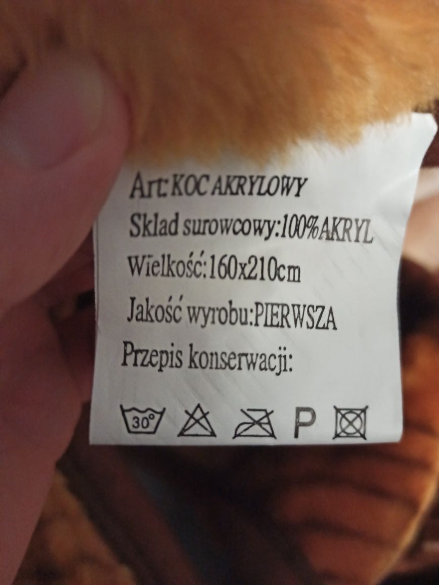 Koc akrylowy 160x210
