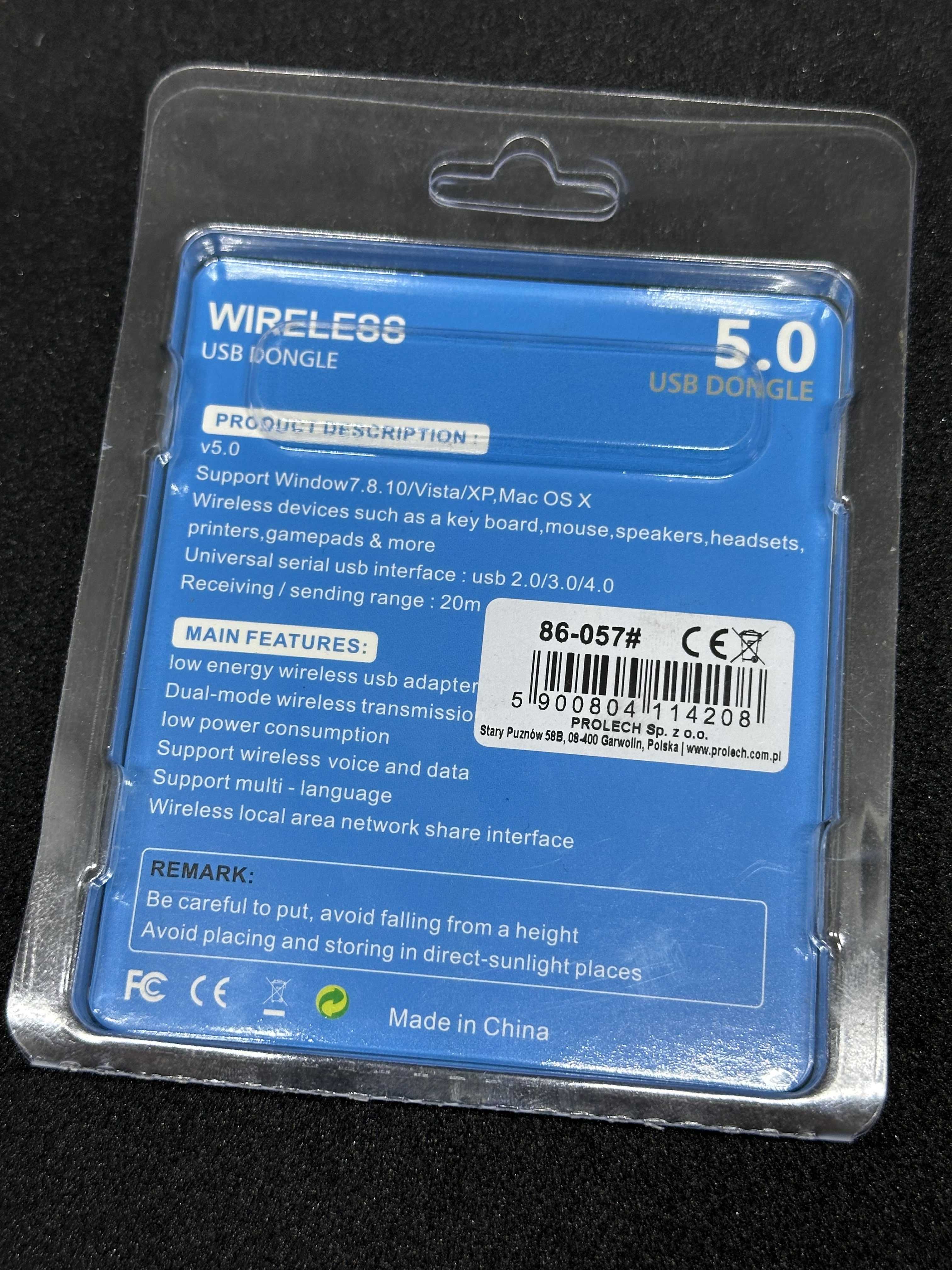 Mini adapter USB odbiornik bluetooth 5.0
