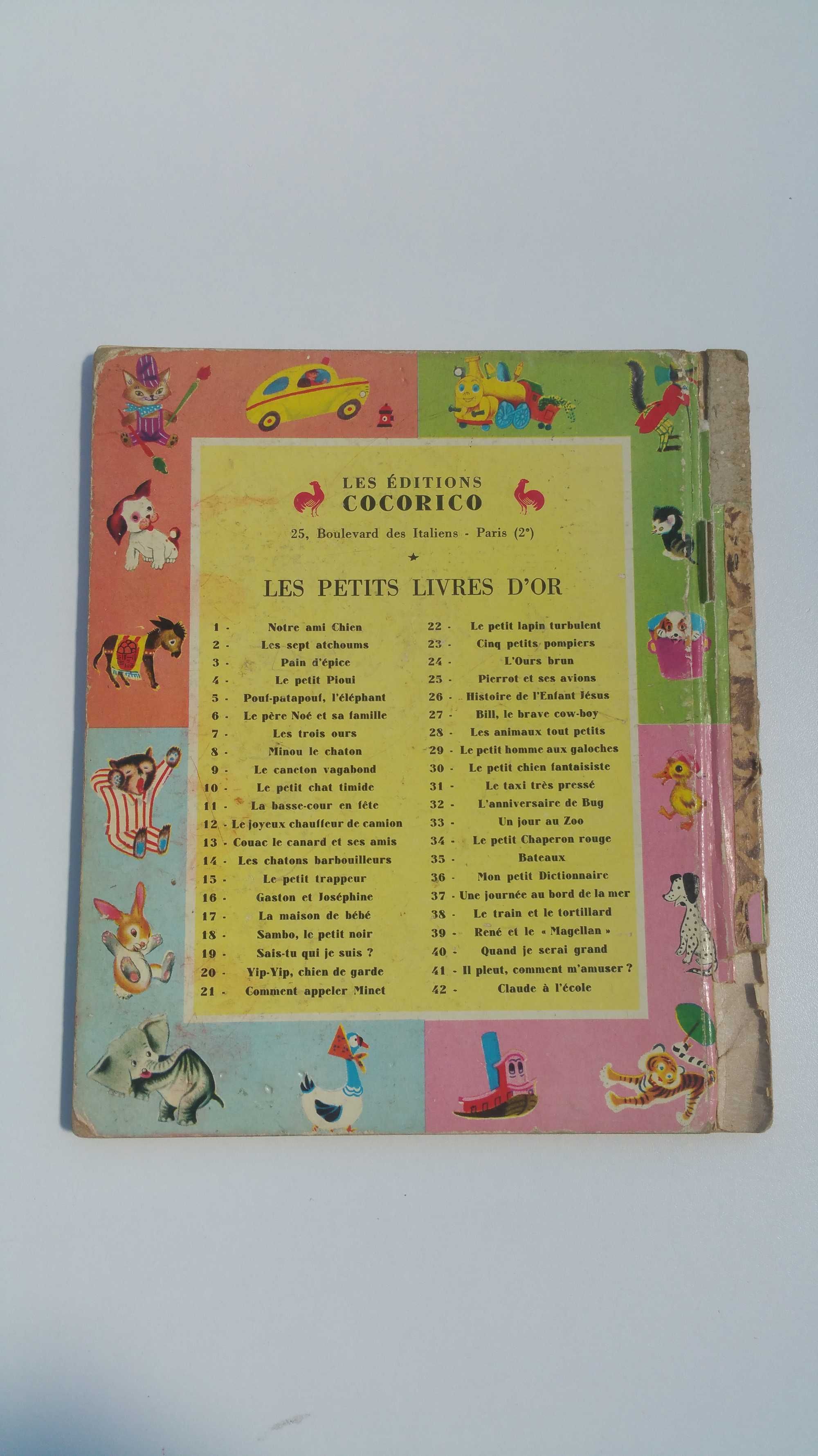 Livro Francês Antiguidade 1952 Livre D'Or L'Enfant Jesus CocoRico