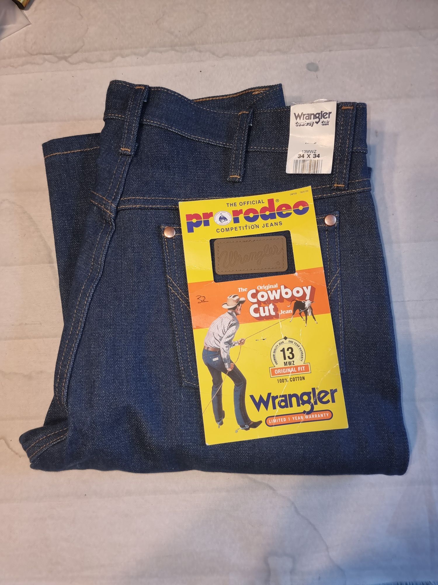 Продам оригінальні джинси Wrangler 13MWZR rigid сирий денім W32 L36