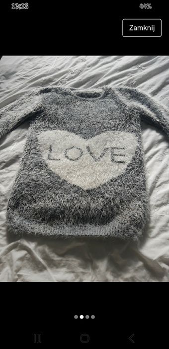 Śliczny sweter włochacz, uniwersalny,m L,xl,xxl