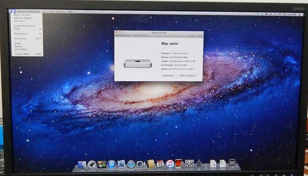 Apple Mac mini (Mid 2011) A1347 RAM 16Gb 128Gb