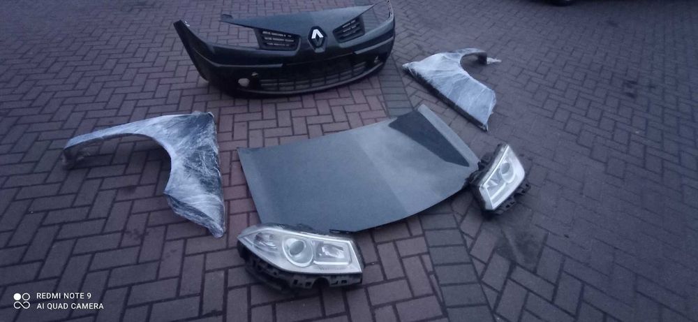 Renault megane II lift  teb66 zderzak maska błotnik pas reflektor