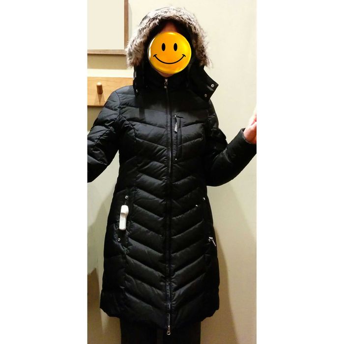 Тёплый женский пуховик чёрный, размер L - Eddie Bauer оригинал США