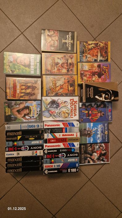 34 kasety video oryginalne plus nagrane