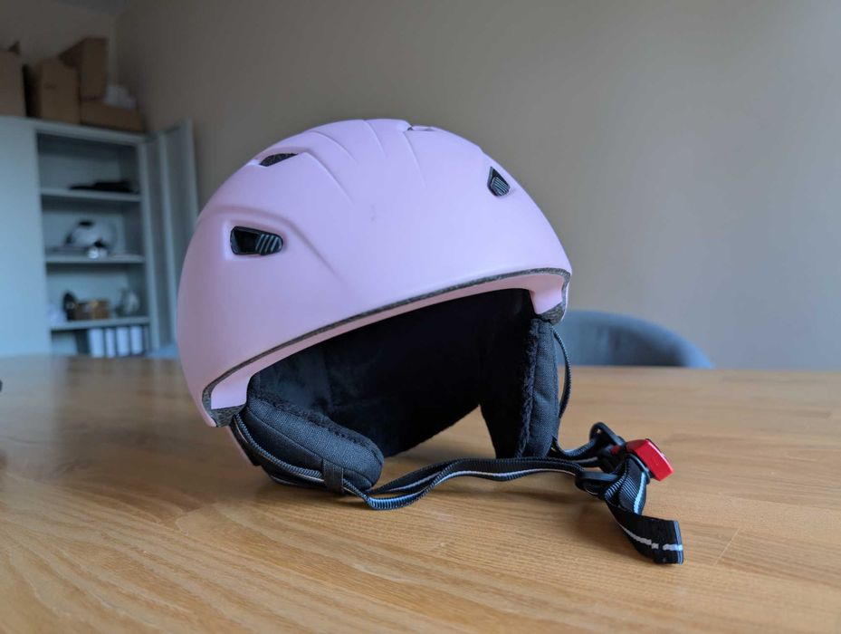 KASK narciarski dziecięcy WOOSH różowy (S, 55-56 cm)