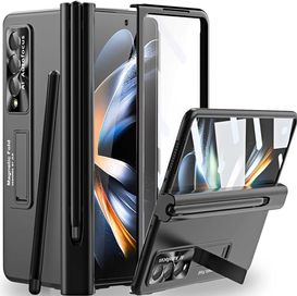 Miimall Samsung Galaxy Z Fold 4 etui pancerne uchwyt S Pen czarne