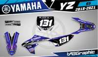 Наклейки Графіка Yamaha YZF YZ WRF WR TTR DT XTX 125 250 400 450 660