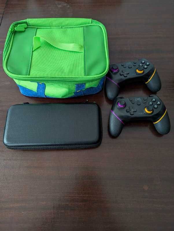 Nintendo Switch V2 Grey SDCard 128gb 2 controles