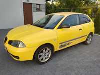 Seat Ibiza 2002 żółty ważne opłaty kontakt telefoniczny