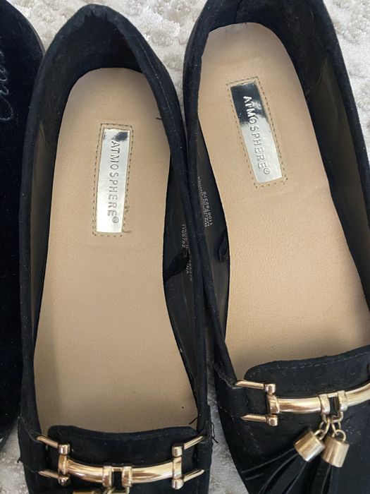 Балетки тапочки Atmosphere MB Classic чорні замша 38