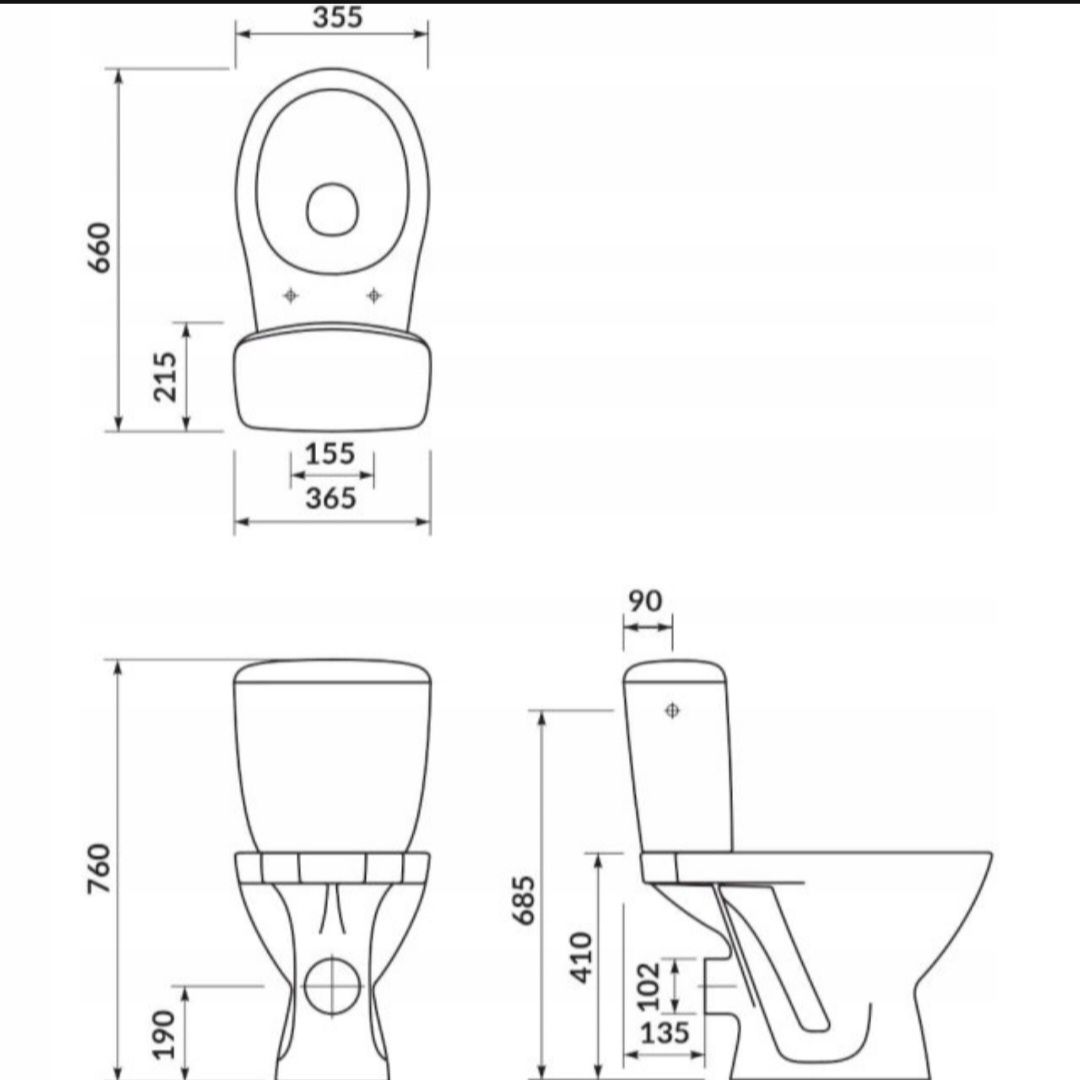 Kompakt WC 206 K010 3/6l deska polipropylen