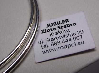 Srebrne kolczyki koła 5,8 cm. 1,9 mm.
