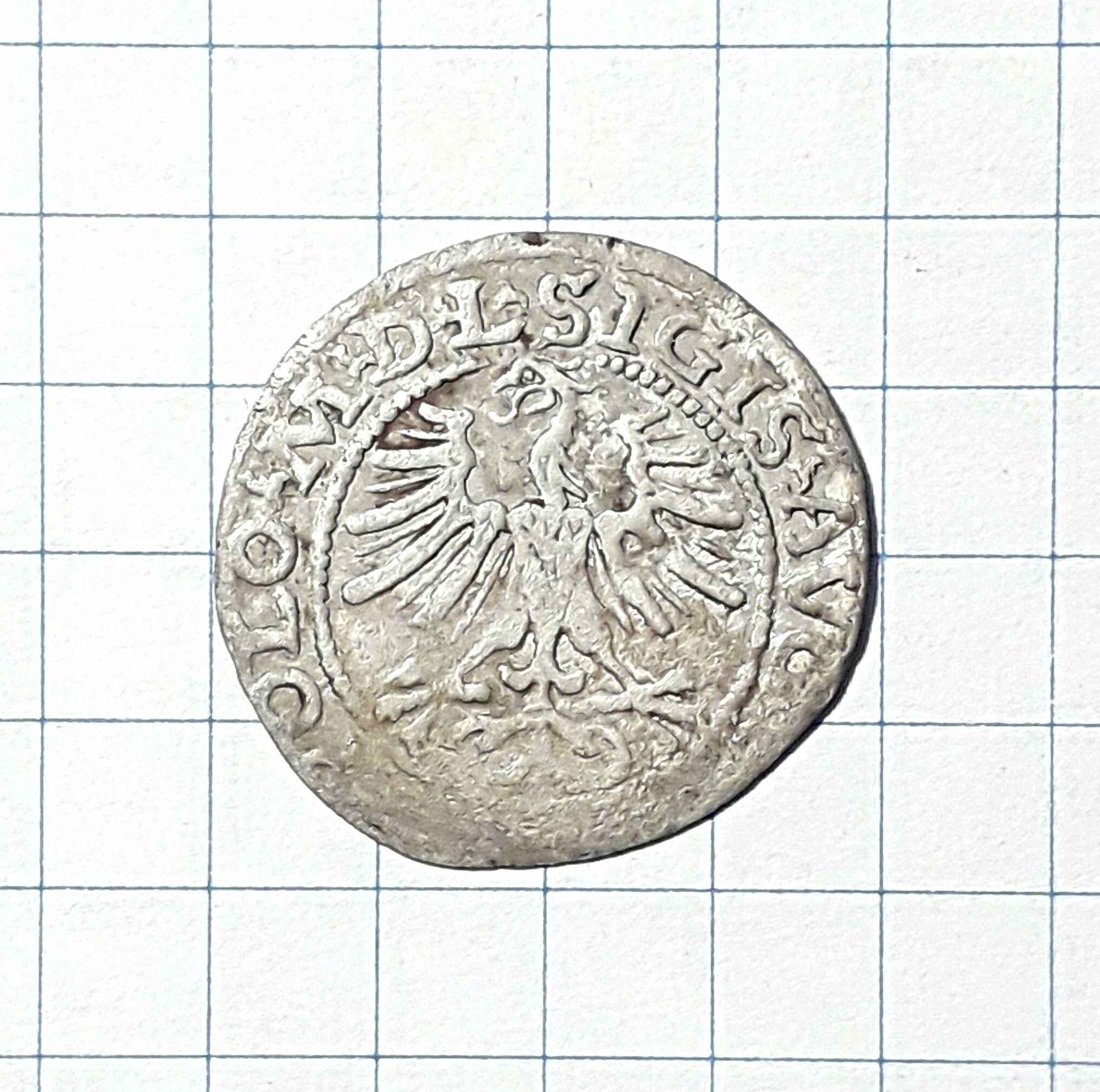 Монета Полу грош 1564 г. Серебро