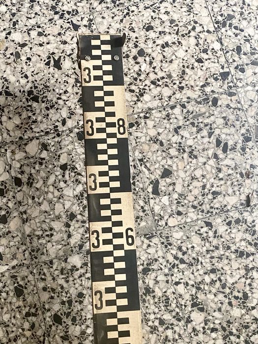 Régua topógrafo antiga