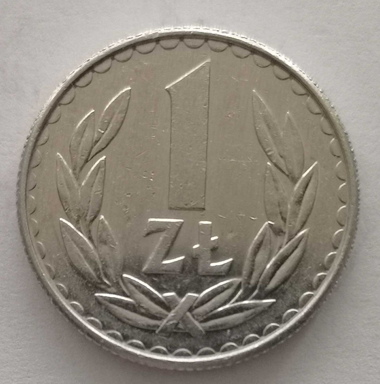 Moneta PRL 1 złoty 1987r.Al. Stan monety widoczny na zdjęciach.