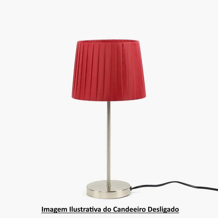 2 Candeeiros de Mesa Hotel Vermelho