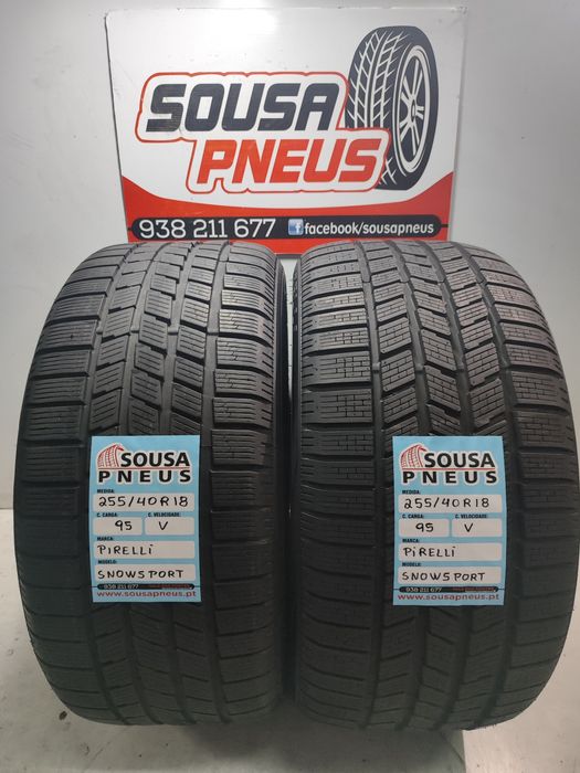 2 pneus semi novos Pirelli 255/40R18 Oferta dos Portes