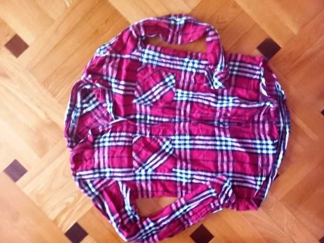 Damska koszula czerwona w kratę rozmiar S 36