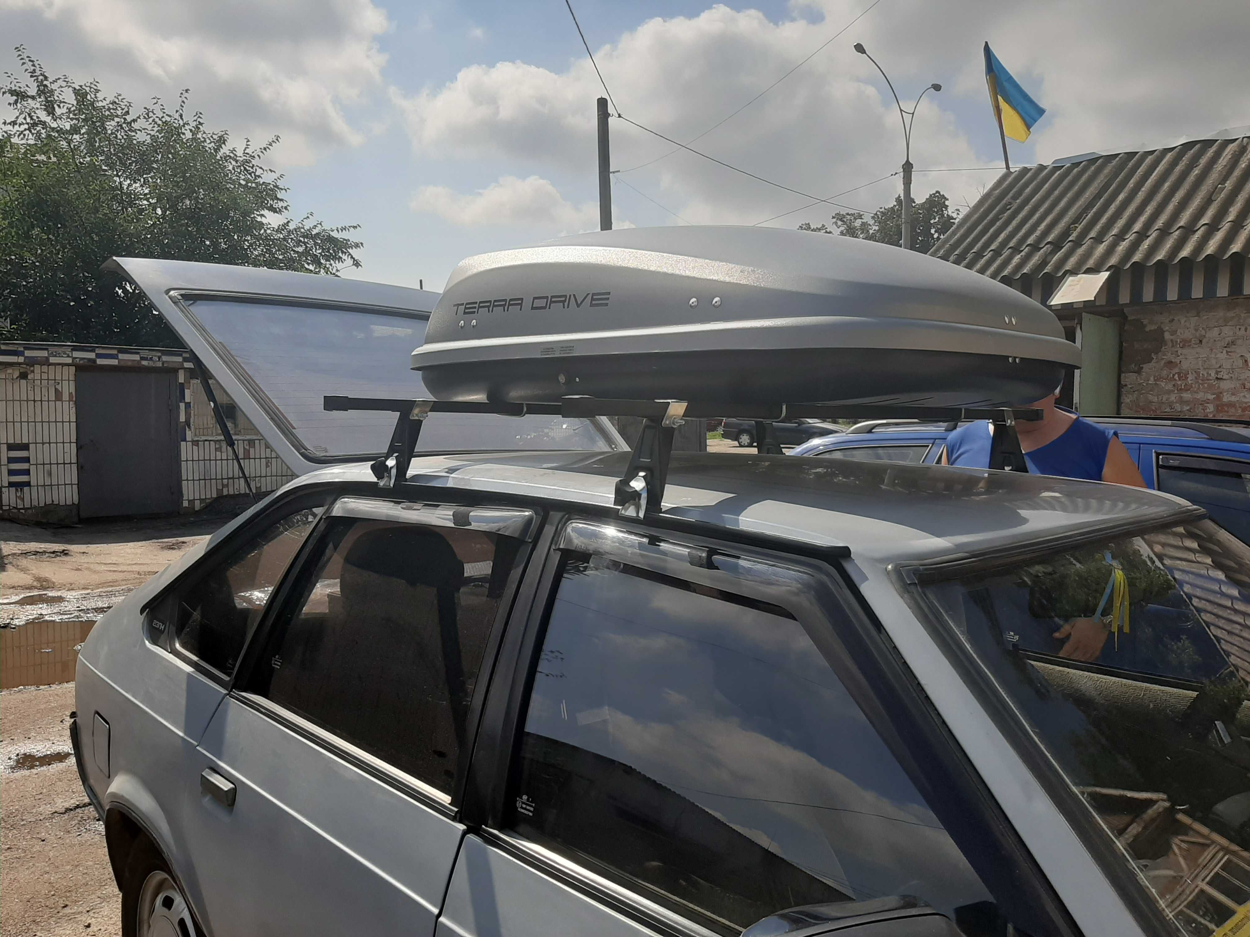 Автобокс Терра Драйв 320л, бокс на крышу авто, багажный бокс