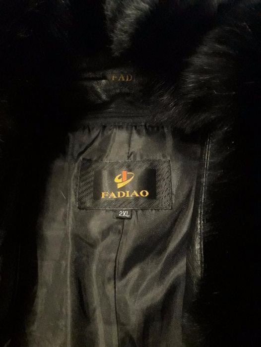 Кожаный плащ 2 в 1 осень-зима