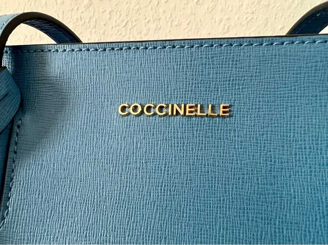 Новая кожаная сумка Coccinelle Clementine большая,  натуральная кожа