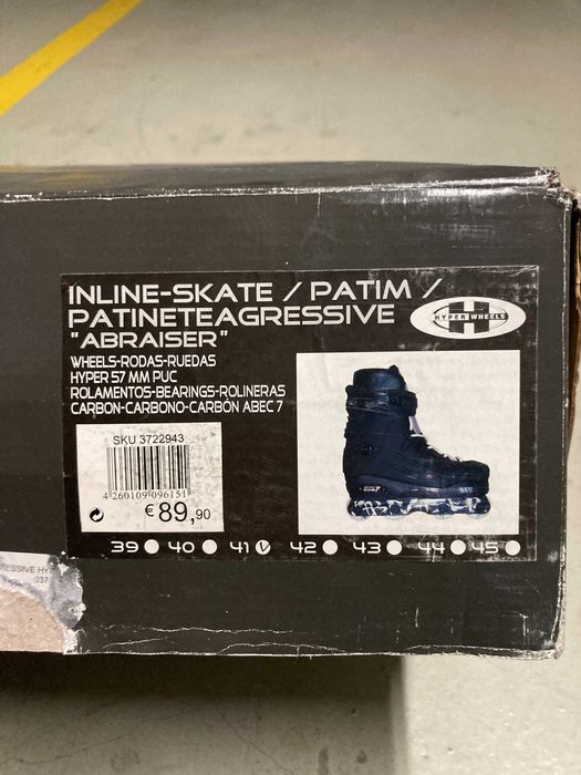 Patins em linha agressive Sport Zone, como novos, tamanho 41