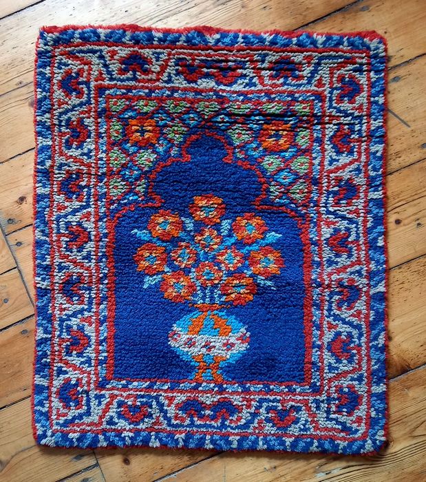 Kobierzec Dywanik Modlitewnik Kilim 100% Wełniany gruby ręcznie tkany