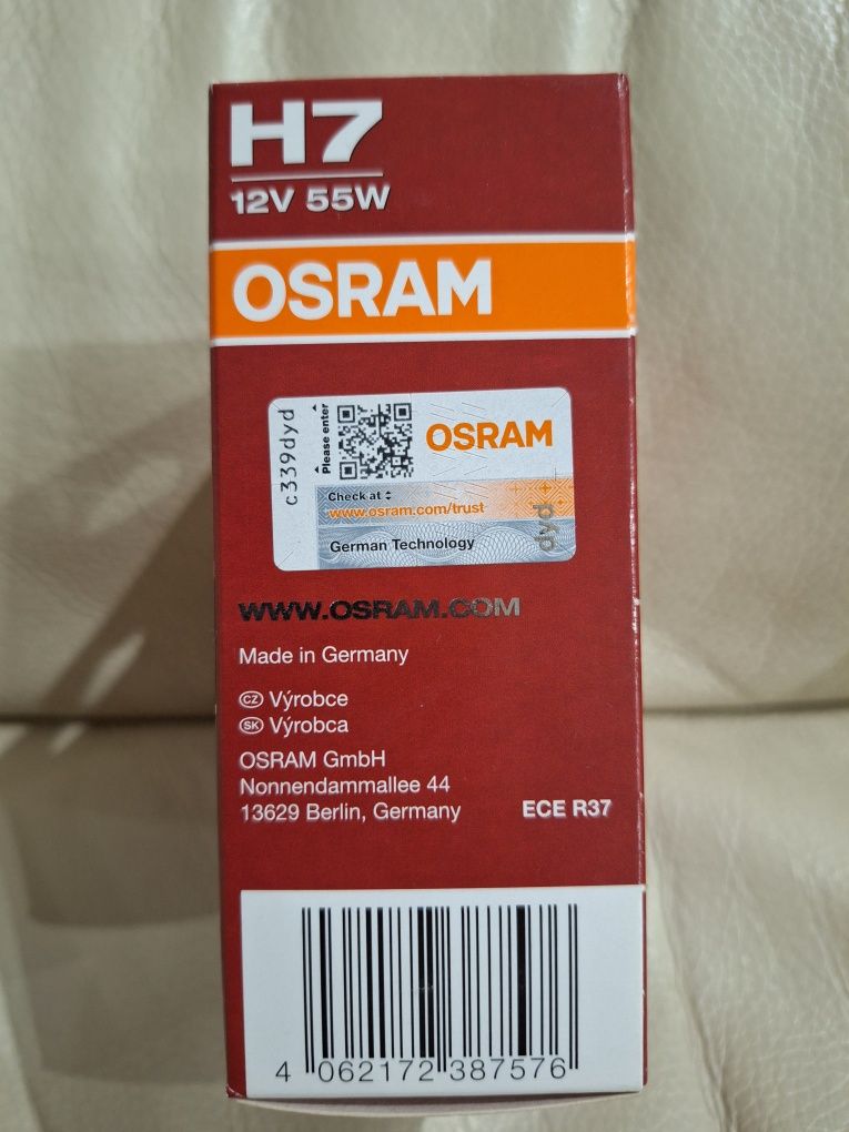 OSRAM Night Breaker Silver +100% H7 12V 55W