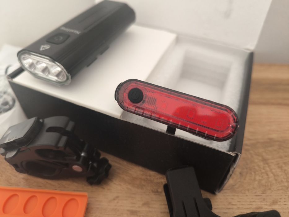 Światła rowerowe USB metalowe 3000lm