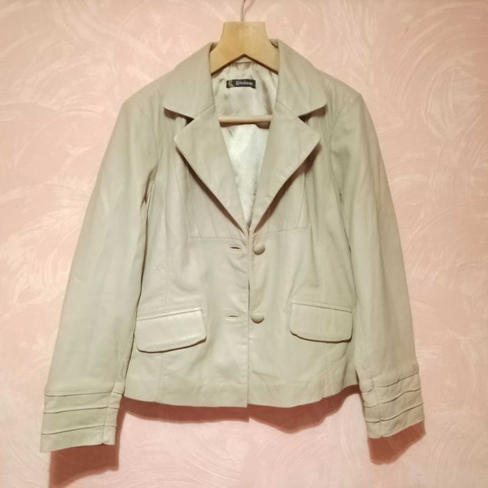 Женкий кожаный пиджак / куртка kaleidoscope 50-52