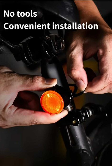 Conjunto de Luzes Dianteira e Traseira para Bicicleta
