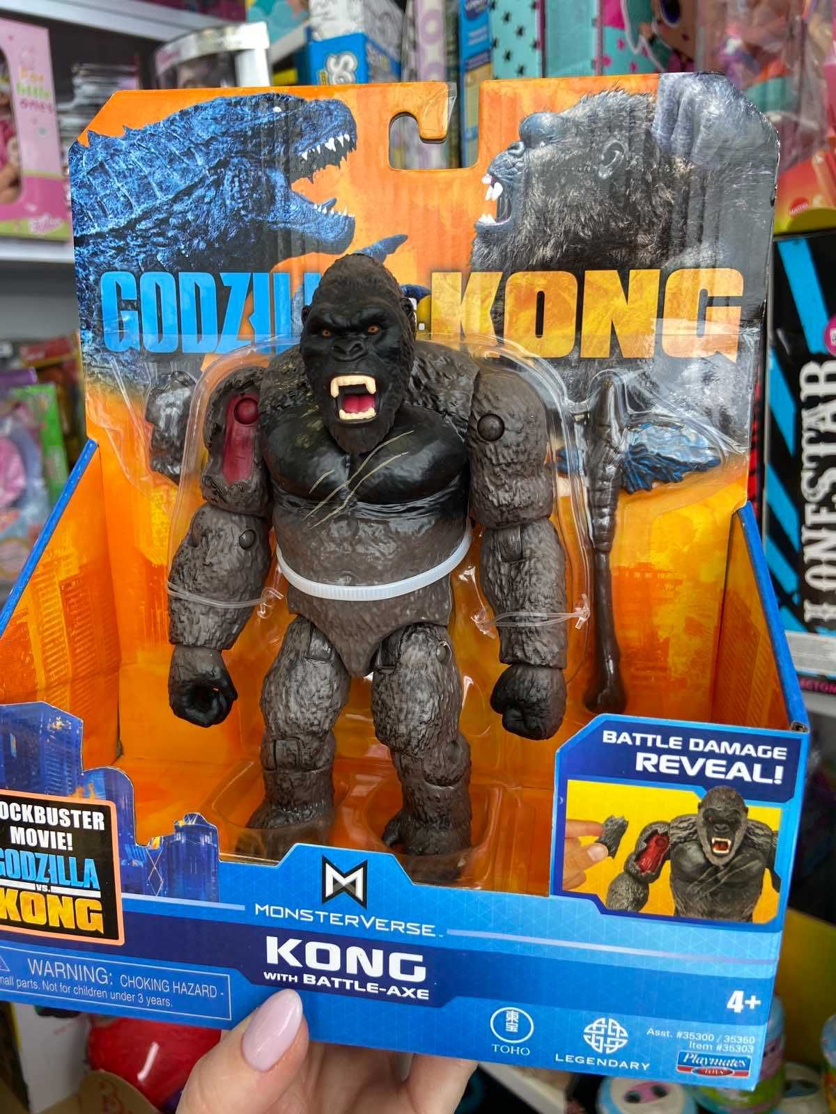 Фигурка Godzilla vs. Kong Кинг Конг с боевым топором Оригинал